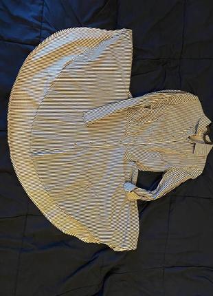 Чорно-біла сорочка-сукня