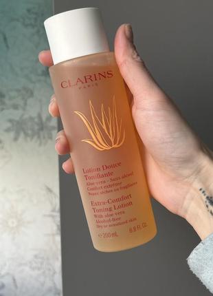 Clarins extra-comfort toning lotion смягчающий лосьон