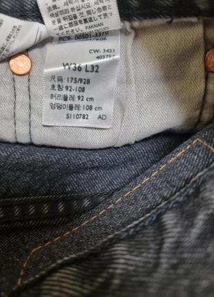 Мужские джинсы levi's 501 размер w36 l327 фото