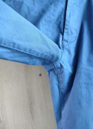 Літні брюки під пояс штани чіно блікитні укорочені3 фото