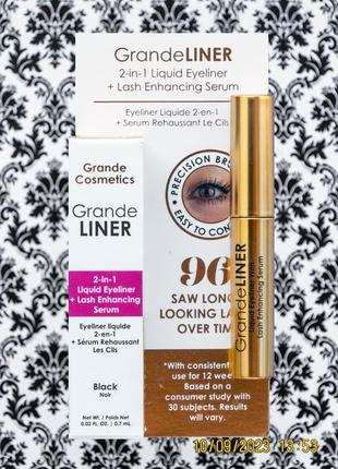 Подводка сыворотка для укрепления и роста ресниц grande cosmetics eye liner lash enhancing serum