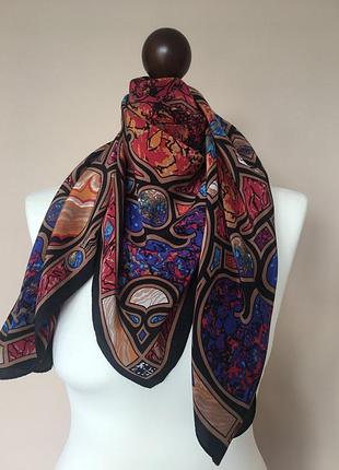 Шелковый платок шарф палантин бренд  pierre balmain silk scarf винтаж
