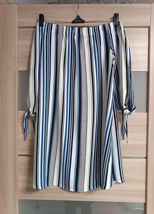 Легкий стильный сарафан платье в полоску3 фото