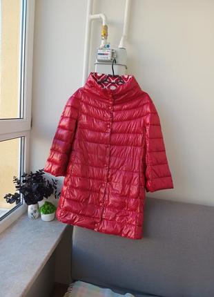Пальто пуховик двухстороннее итальялия