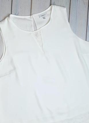 🤩1+1=3 фирменные молочная блуза блузка с кружевом next, размер 52 - 543 фото