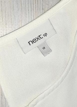 🤩1+1=3 фирменные молочная блуза блузка с кружевом next, размер 52 - 547 фото