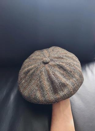Кепка (восьмиклинка) blend wool (harris tweed  england)6 фото