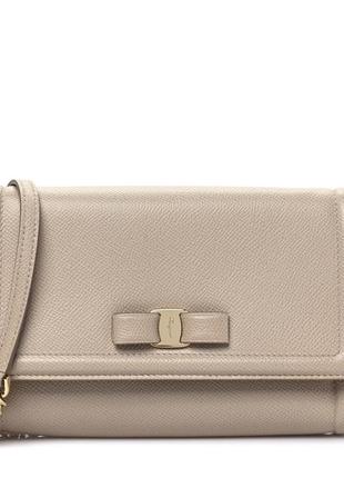 Ferragamo vara leather crossbody bag