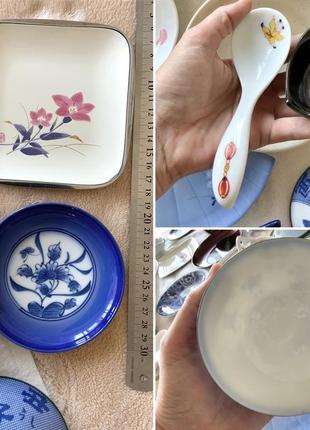Набор посуду японія фарфор сталь кераміка дерево вінтаж5 фото