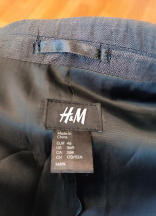 Качественный брендовый пиджак из льна6 фото