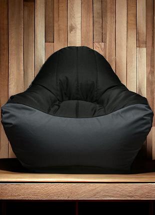 Безкаркасне крісло мішок сірий диван xxl1 фото