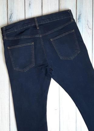 🤩1+1=3 фирменные темно-синие мужские зауженные джинсы стрейч topman, размер 44 - 464 фото