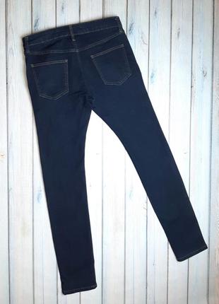 🤩1+1=3 фирменные темно-синие мужские зауженные джинсы стрейч topman, размер 44 - 465 фото
