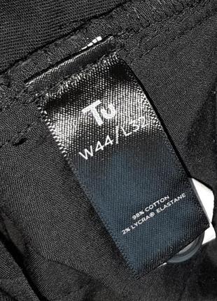 💥1+1=3 фірмові чорні чоловічі завужені брюки штани кежуал tu, розмір 58 - 607 фото