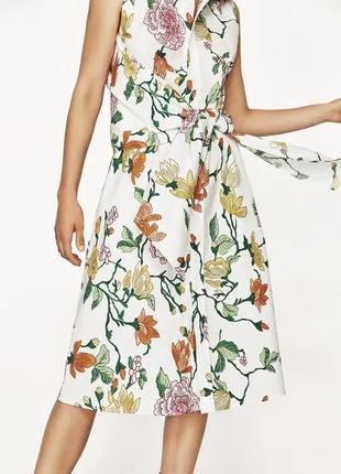 Сукня сорочка в квітковий принт3 фото