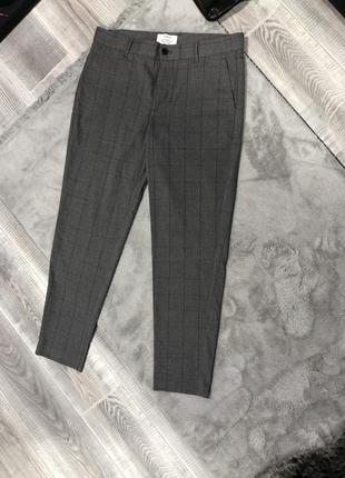 Сірі класичні брюки з карманами7 фото