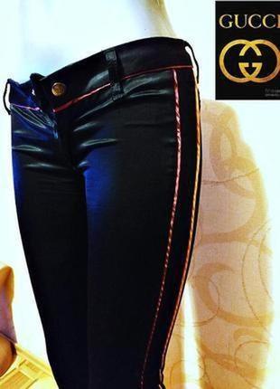 Стильные брюки бренда класса люкс из итальялии gucci,мade in italy, оригинал1 фото