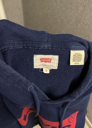 Синяя толстовка от бренда levis5 фото