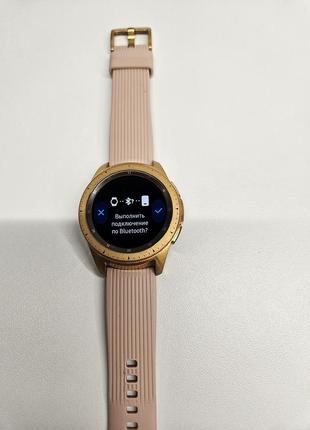 Смарт часы samsung watch r810 42 mm rose gold6 фото