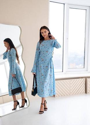 Женское платье миди летнее весна