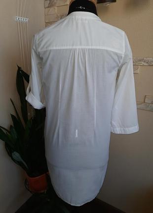 Лёгкое платье-рубаха из органичной ткани (хорошая защита от солнца)4 фото