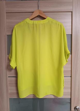 Стильная блуза оверсайз цвета лайм5 фото