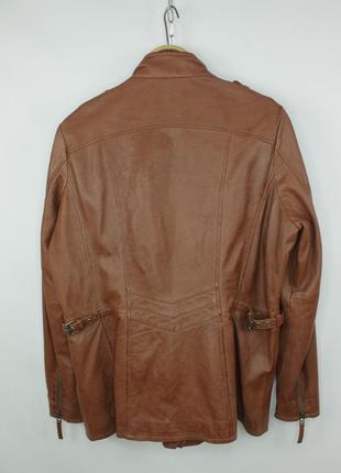 Шикарная кожаная куртка gypsy cognac leather women's jacket7 фото