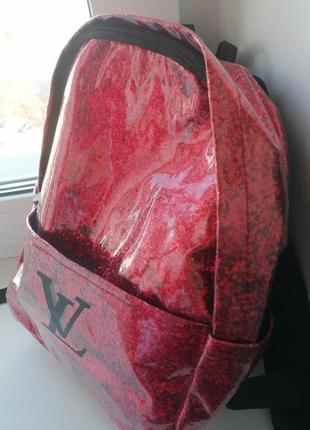 Женский рюкзак лазерным глянцевый качество городской стильный популярный производитель: украина6 фото