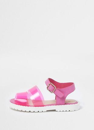 Сандалии river island mini girls pink jelly strap sandals - 13.5 см