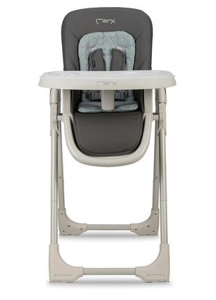 Детский стульчик для кормления momi gojo grey | стульчик для кормления ребёнка2 фото