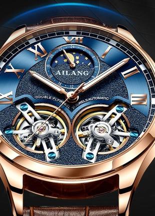 Екслюзивний чоловічий годинник ailang flywheel, класичний годинник ailang flywheel, золотистий чоловічий годинник ailang flywheel