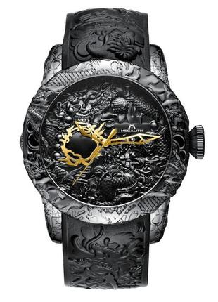 Эксклюзивные мужские часы megalith dragon, часы с японским механизмом megalith dragon, брендовые часы2 фото