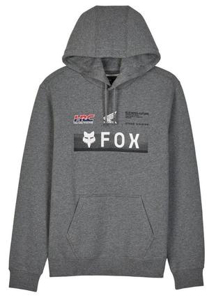 Толстовка fox x honda hoodie (grey), l, l