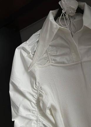 Блуза комбінована люкс3 фото