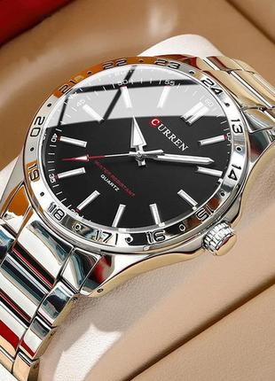 Брендовые мужские часы curren hector, стильные кварцевые часы curren hector, надёжные часы, от curren1 фото