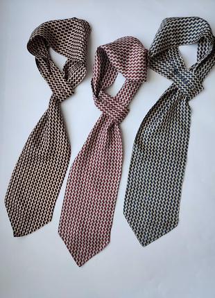 Новинка! шелковый шарфик-галстук аскот  шейный платок. италия2 фото