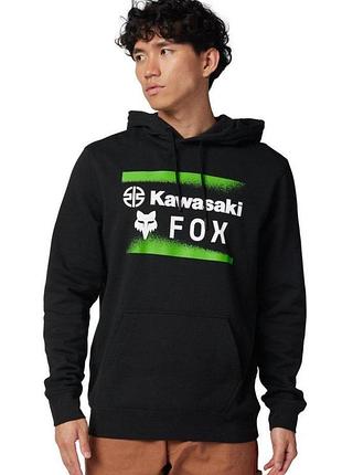 Толстовка fox x kawi hoodie (black), l3 фото