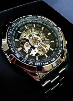 Классические мужские часы winner timi, стильные часы winner timi, точные часы от winner5 фото