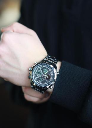 Яскравий чоловічий годинник goldenhour titan, високоміцний годинник goldenhour titan, спортивний годинник від goldenhour3 фото
