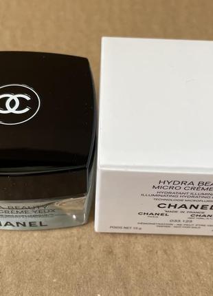 Chanel hydra beauty micro creme yeux, зволожувальний крем для шкіри навколо очей, 15g2 фото