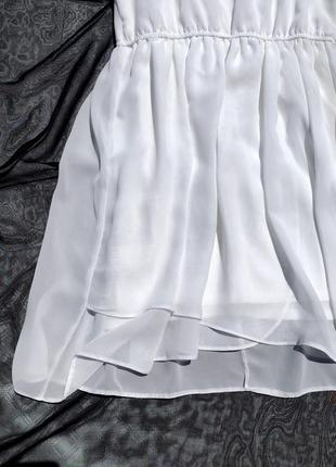Красивое нежное белое летнее платье2 фото