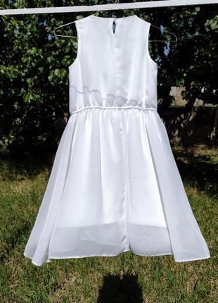 Красивое нежное белое летнее платье6 фото