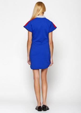 Оригінальне плаття яскраво синє-сіре (shotelli)2 фото
