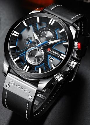 Брендові чоловічі годинники curren kasper, стильні кварцові годинники curren kasper, надійні годинники, від curren4 фото