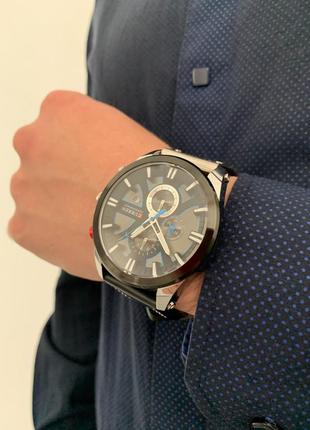 Брендовые мужские часы curren kasper, стильные кварцевые часы curren kasper, надёжные часы, от curren7 фото