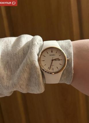 Жіночий годинник skmei vivo white. брендові, високоякісні годинники skmei vivo white від skmei6 фото