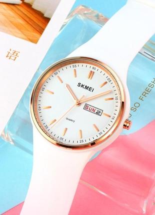 Жіночий годинник skmei vivo white. брендові, високоякісні годинники skmei vivo white від skmei2 фото