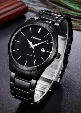 Брендові чоловічі годинники curren adam, стильні кварцові годинники curren adam, надійні годинники, від curren4 фото