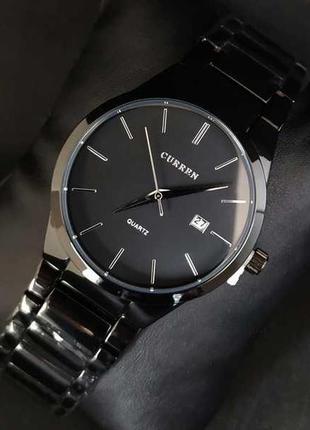 Брендові чоловічі годинники curren adam, стильні кварцові годинники curren adam, надійні годинники, від curren8 фото