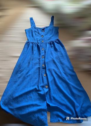 Платье сине-небесного цвета1 фото